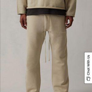 NWT Essentials Fear Of God Wheat Relaxed Sweatpants unisex